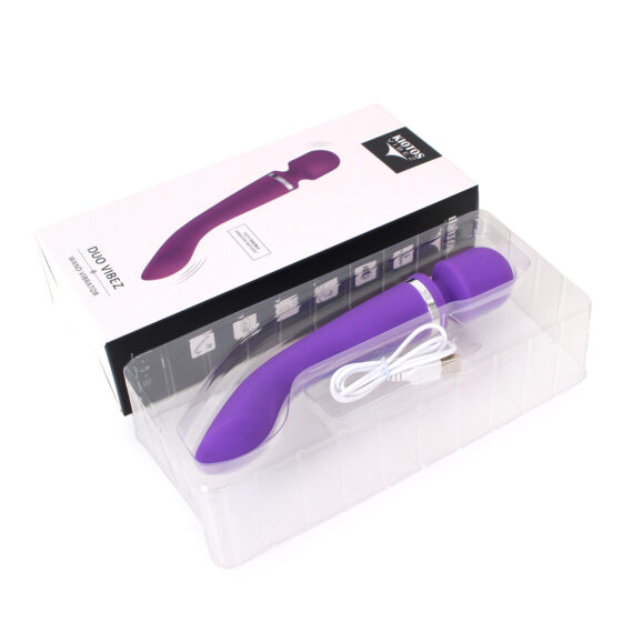 Kiotos Vibez Duo Wand Massager Purple