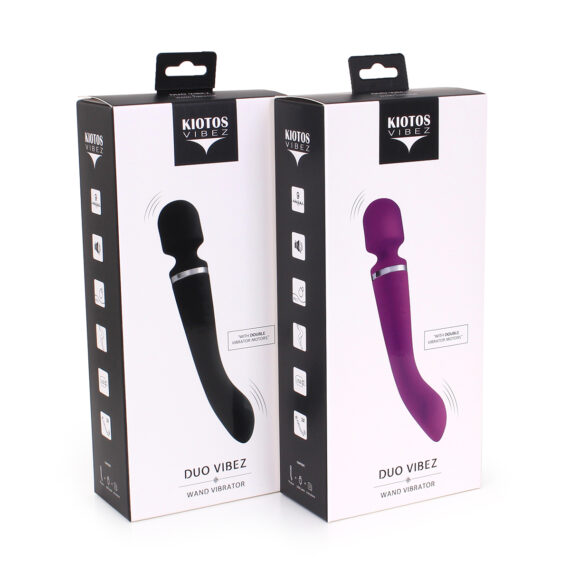 Kiotos Vibez Duo Wand Massager Black