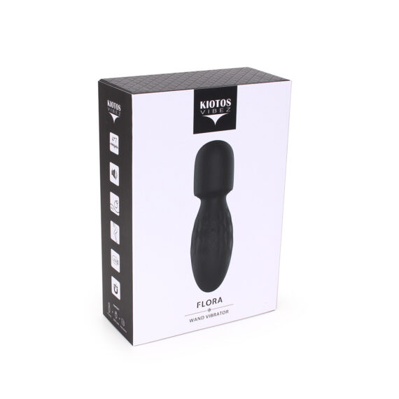 Kiotos Vibez Flora Wand Vibrator Black