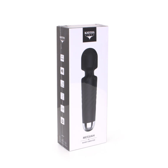 Kiotos Vibez Messiah Wand Vibrator Black