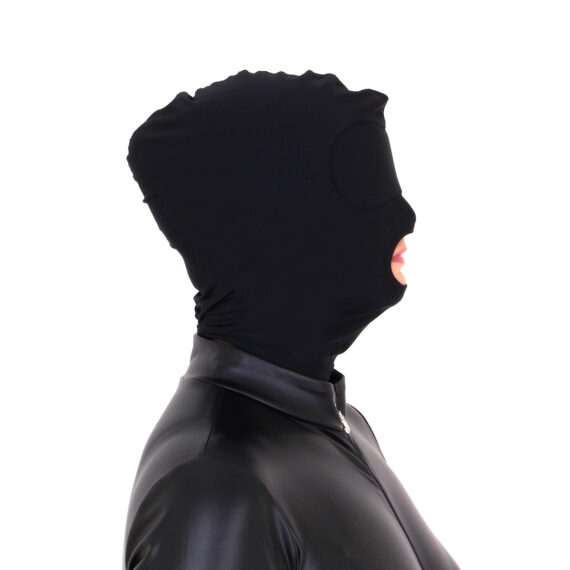 Black BDSM Hood Mouth Only