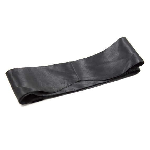 Black Blindfold Satin Look