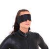 Black Blindfold Satin Look
