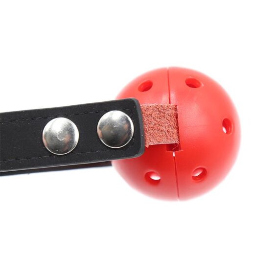 Ball Gag Breathable Black/Red