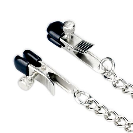 ball-gag-with-nipple-clamp-silver