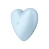 Cutie Heart Clitoris Sucker and Vibe Blue