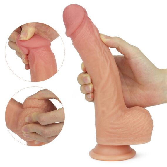 Dildo Nature Cock with Vibration and Rotation Liam Flesh