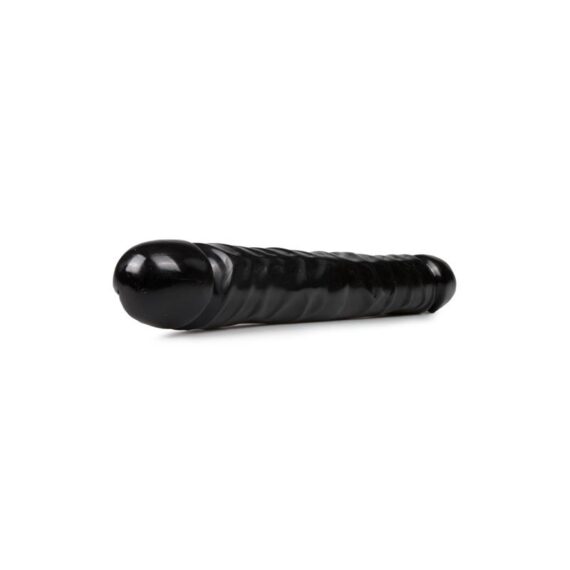 Double Dildo Jr. Veined Double Header 12 Black