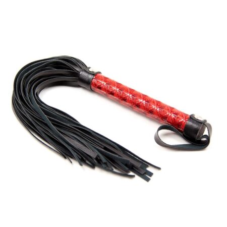 flogger-diamond-pattern-and-metal-hardware-39-cm-red