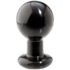 Round Butt Plug L Black