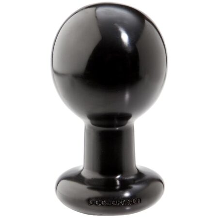 Round Butt Plug L Black