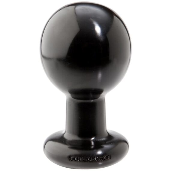 Round Butt Plug L Black