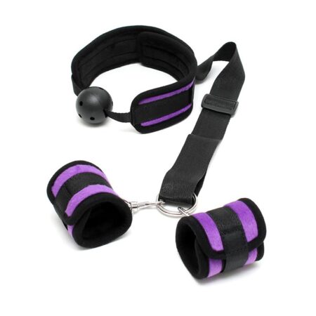 set-mouthgag-with-cuffs-purple
