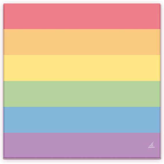 Set of 20 Napkins with the LGBT+ Colors