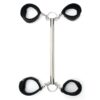 Spreader Bar with Detachable 4 Cuffs Black
