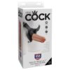 Strap-On Two Cocks One Hole 7 cm Flesh
